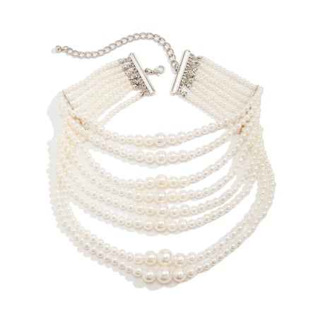 COLECȚII - Colier Casey, cu perle și straturi multiple, tip choker - Colecția Universe of Pearls