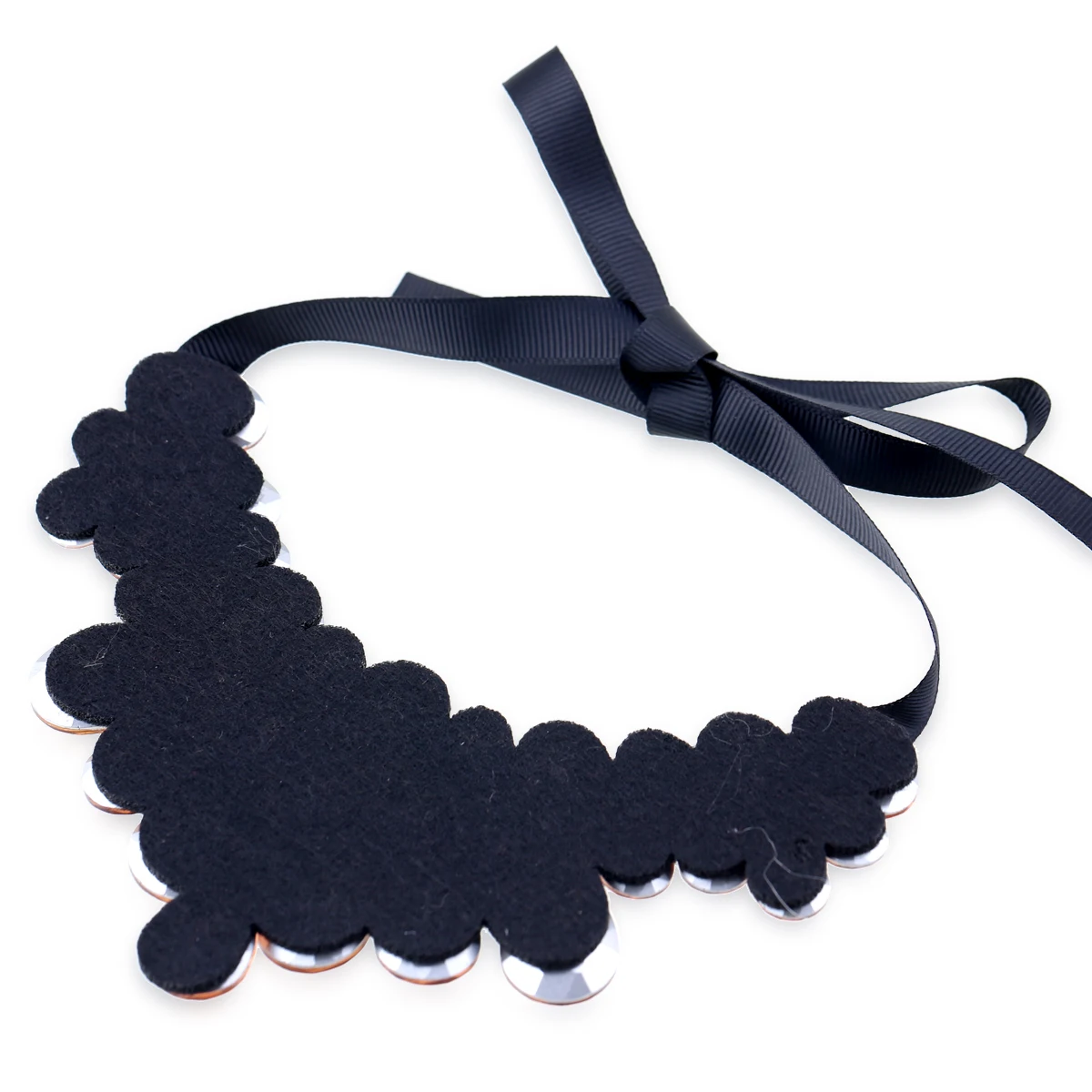 Colier Azora, statement, negru, cu pietre - Colecția Glamour [2]