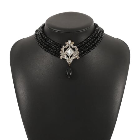 Colier Lucille, cu perle și 4 straturi, în stil baroc - Colecția Universe of Pearls [7]