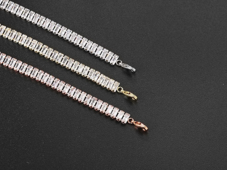 Colier tennis Karlee, auriu, cu zirconiu, placat cu aur 14K [4]