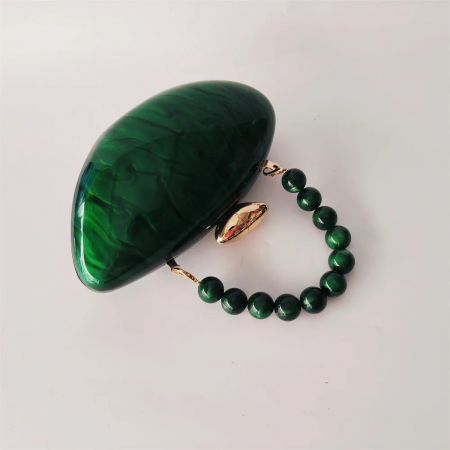 Geantă clutch premium Leilani, asimetrică, cu aspect perlat [9]