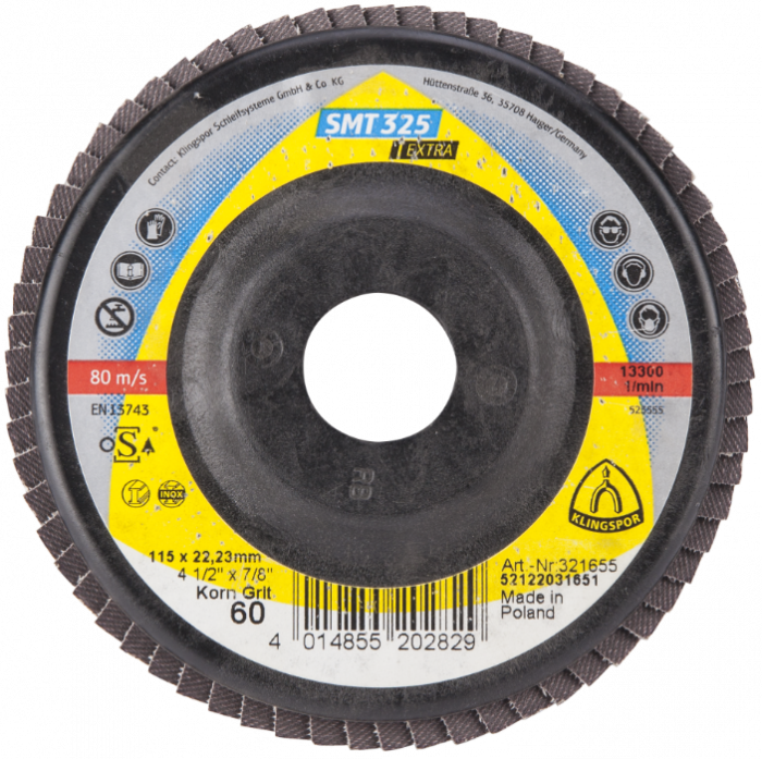 Disc Lamelar Frontal Klingspor / D 115; G 60