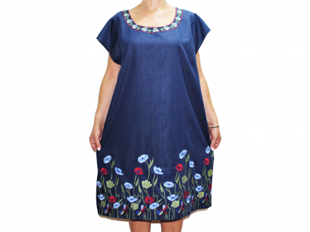 Rochie denim brodata LETITIA [1]