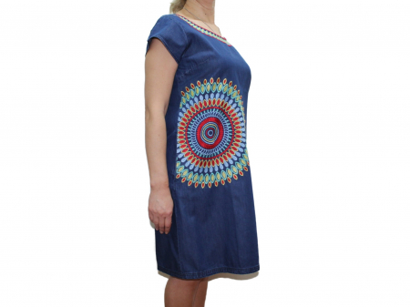 Rochie denim brodata SORINA [1]