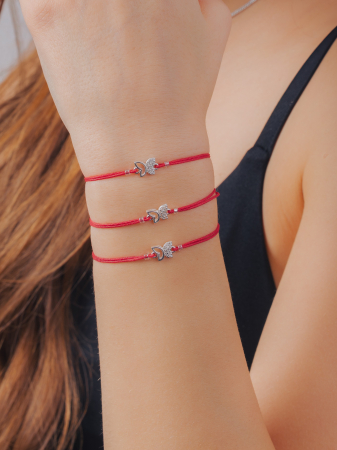 Bratara snur argint fluture Bratari snur Argint 925 - Bratara snur argint fluture