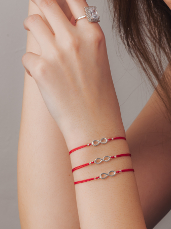 Bratara snur argint infinit Bratari snur Argint 925 - Bratara snur argint infinit