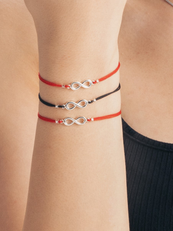 Bratara snur argint infinit Bratari snur Argint 925 - Bratara snur argint infinit