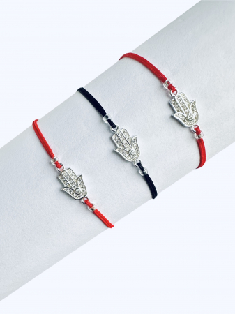 Bratara snur argint mana fatimei Bratari snur Argint 925 - Bratara snur argint mana fatimei