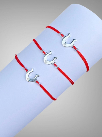 Bratara snur argint potcoava Bratari snur Argint 925 - Bratara snur argint potcoava