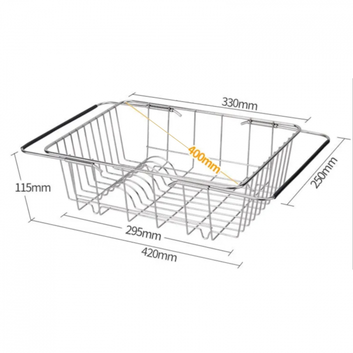 Uscator multifunctional cu manere extensibile pentru montare pe chiuveta [4]