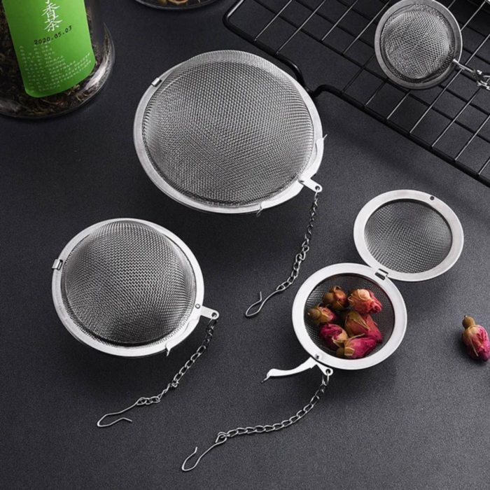 Infuzor inox, infuzor sferic, infuzor de ceai, infuzor cu lantisor [2]