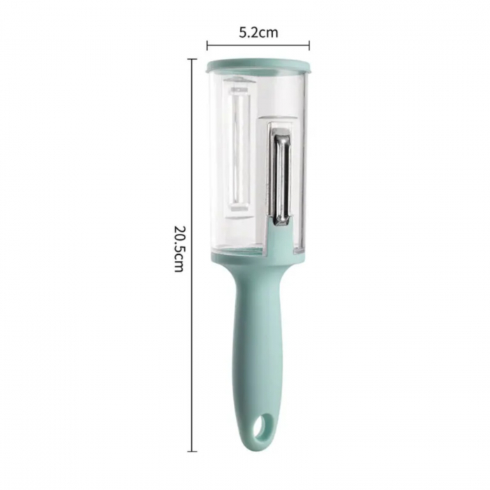 Aparat 2 in 1 cu recipient, pentru decojit fructe, legume  si pentru curatat pestele [4]