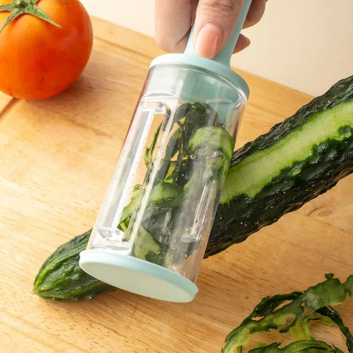 Aparat 2 in 1 cu recipient, pentru decojit fructe, legume  si pentru curatat pestele [2]