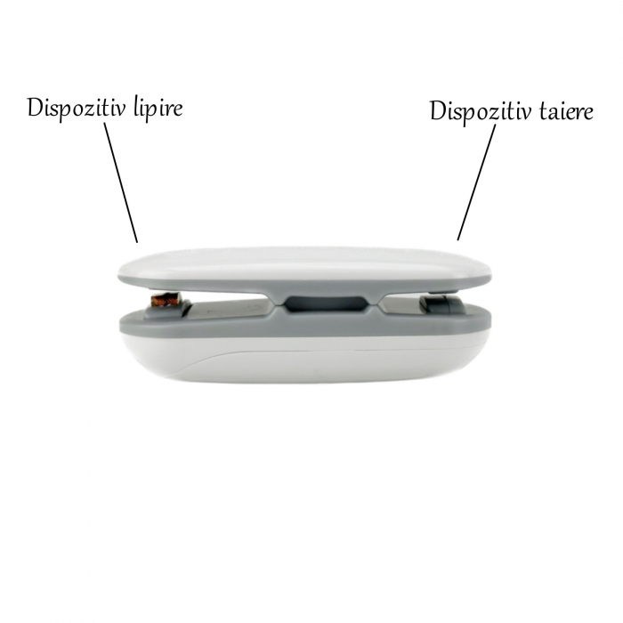 Aparat de sigilat pungi cu carlig de agatare si taietor, mini sigilator pungi, dispozitiv de lipit pungi [5]