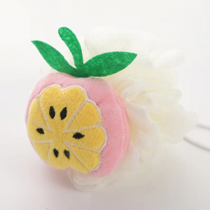 Burete exfoliant pentru dus, burete de baie, fructe [1]