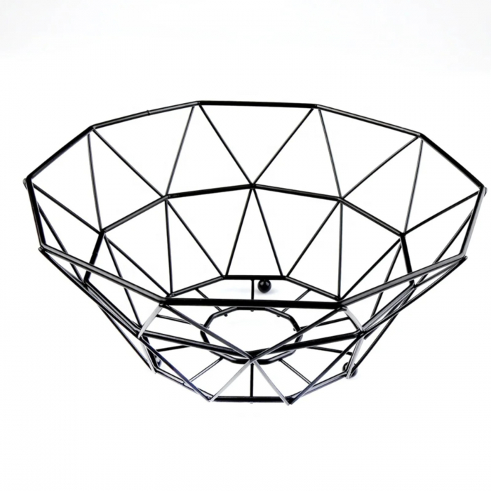 Cos fructe, metal , negru, 27.5 x 27.5 x 12cm [2]