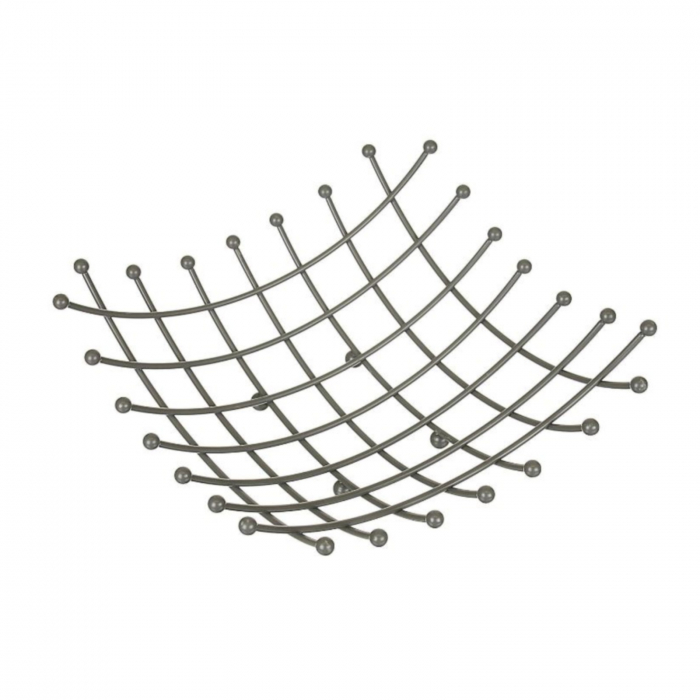 Cos pentru fructe, din metal, negru 27 x 27 x 9 cm [2]