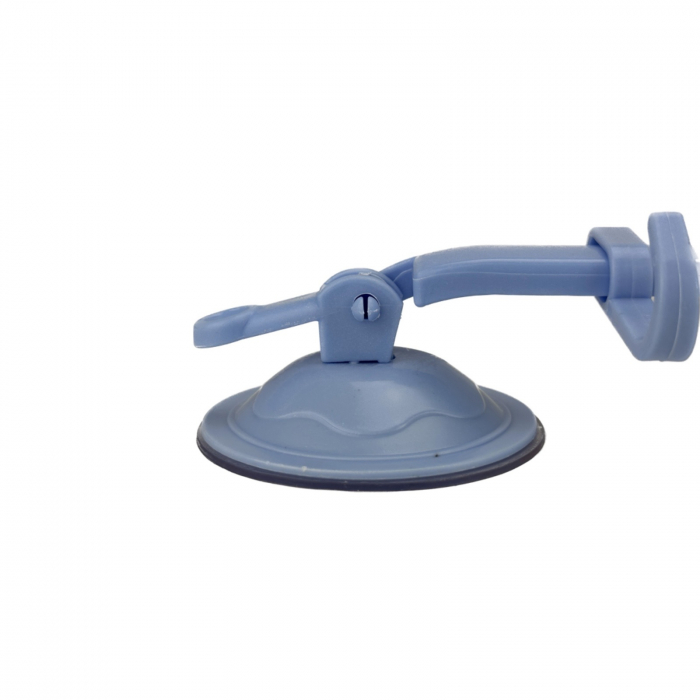 Cuier cu ventuze pentru baie, suport pe colt din plastic cu ventuze, albastru [2]