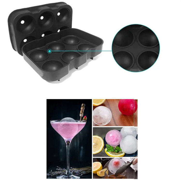 Forma silicon pentru sfera de gheata 4.5 cm diametru [2]