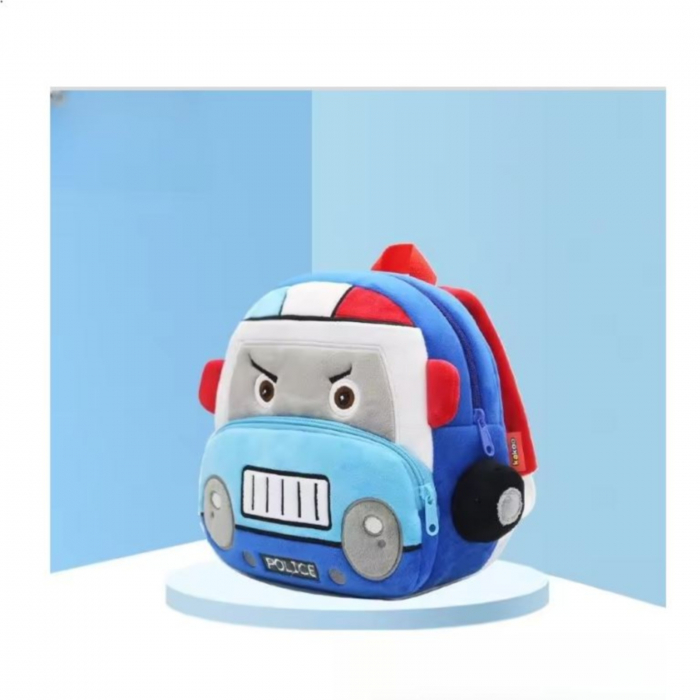 Ghiozdan gradinita / cresa - model masinuta de politie [3]