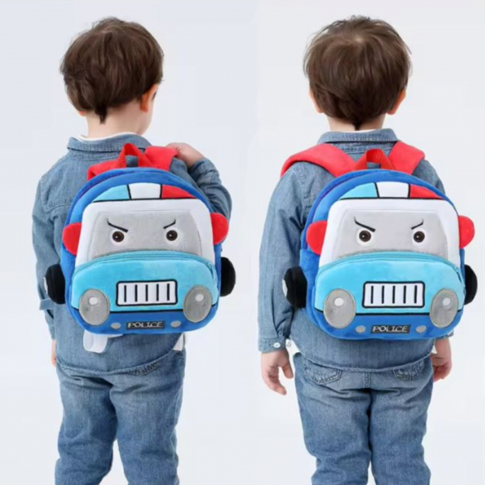 Ghiozdan gradinita / cresa - model masinuta de politie [2]