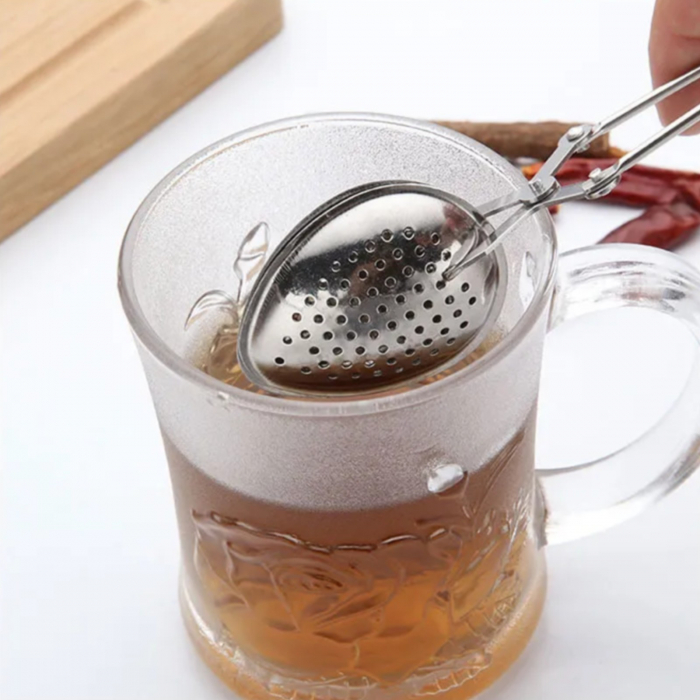 Infuzor de ceai, infuzor inox,  infuzor tip cleste, forma stea [5]