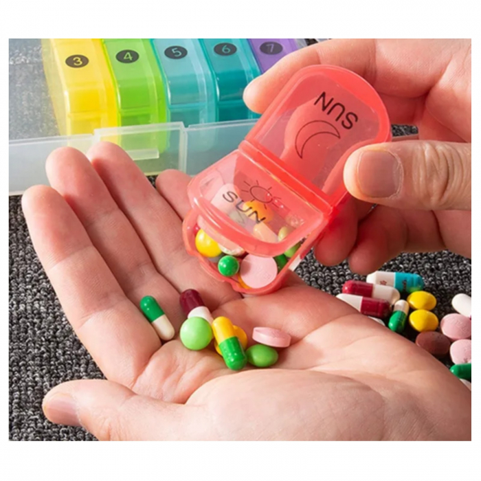 Organizator medicamente, 2 ori pe zi, 1 bucata [4]