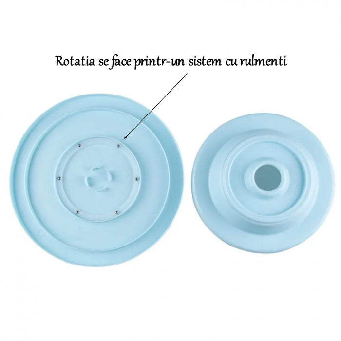 Platou rotativ tort, platou cu suport rotativ pentru ornare, blat rotativ decorare [5]