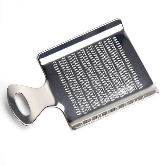 Razatoare metalica cu zimti fini pentru ghimbir, usturoi, hrean si radacinoase, inox [2]