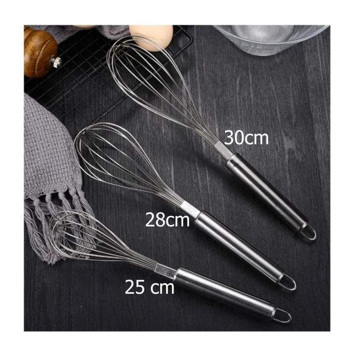Set 3 teluri din inox, 25cm, 28cm, 30cm [2]