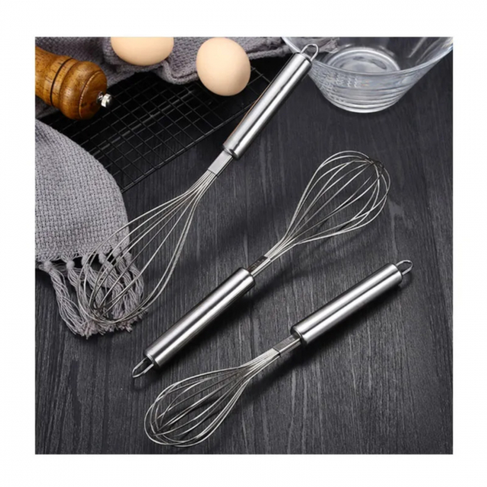 Set 3 teluri din inox, 25cm, 28cm, 30cm [4]