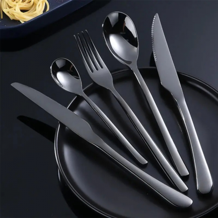 Set 4 tacamuri negre inox [2]