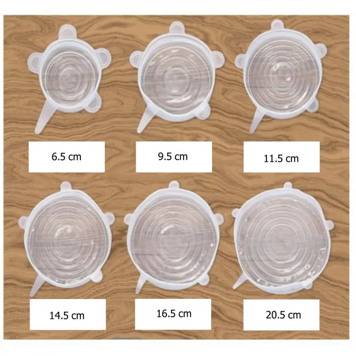 Set 6 capace flexibile din silicon, pentru alimente [3]