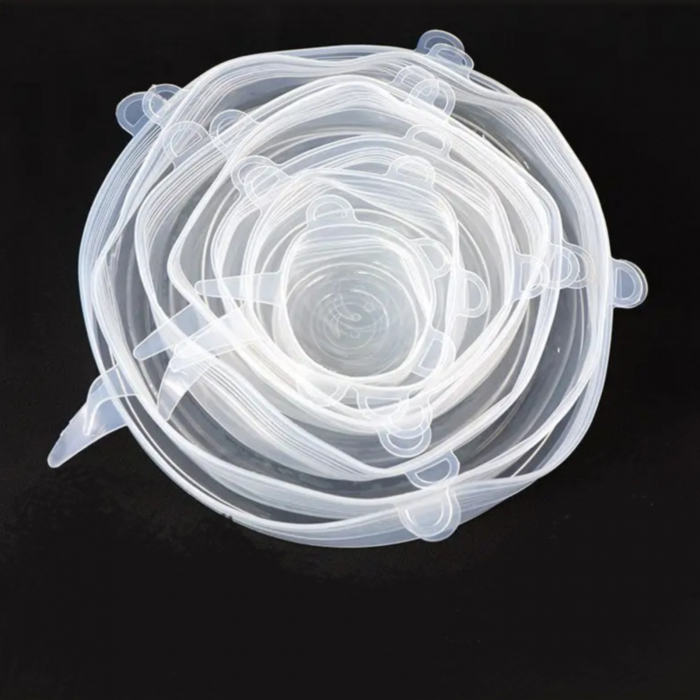 Set 6 capace flexibile din silicon, pentru alimente [4]