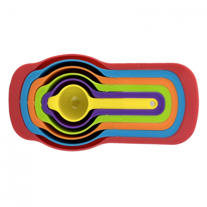 Set 6 cupe masurare, set de linguri pentru masurare, cupe plastic [4]