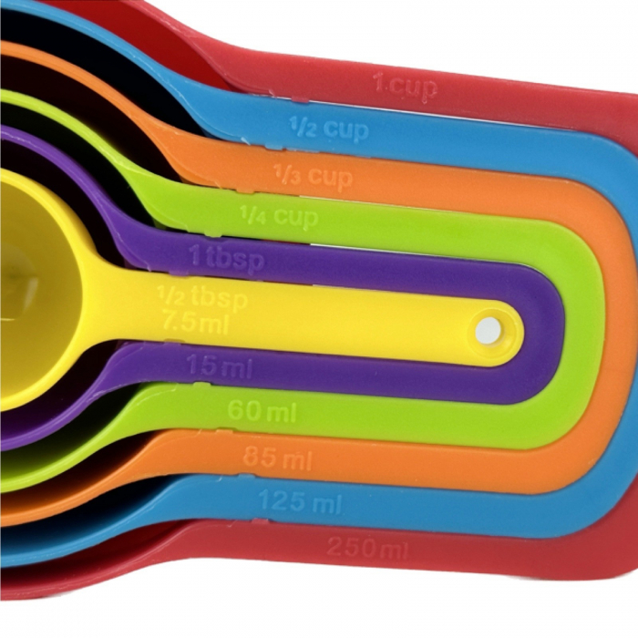 Set 6 cupe masurare, set de linguri pentru masurare, cupe plastic [2]