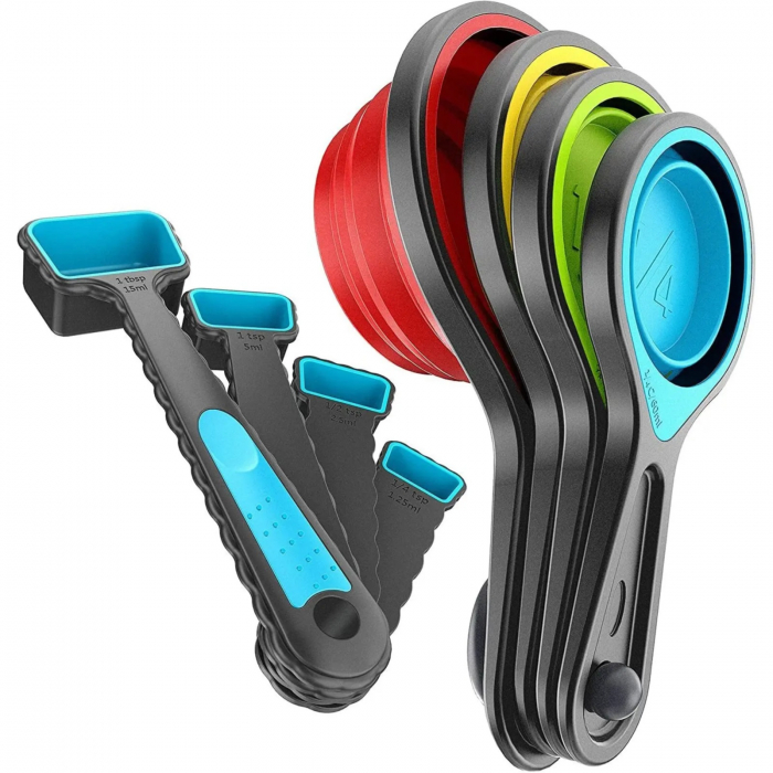 Set 8 cupe pliabile din silicon pentru masurat [3]
