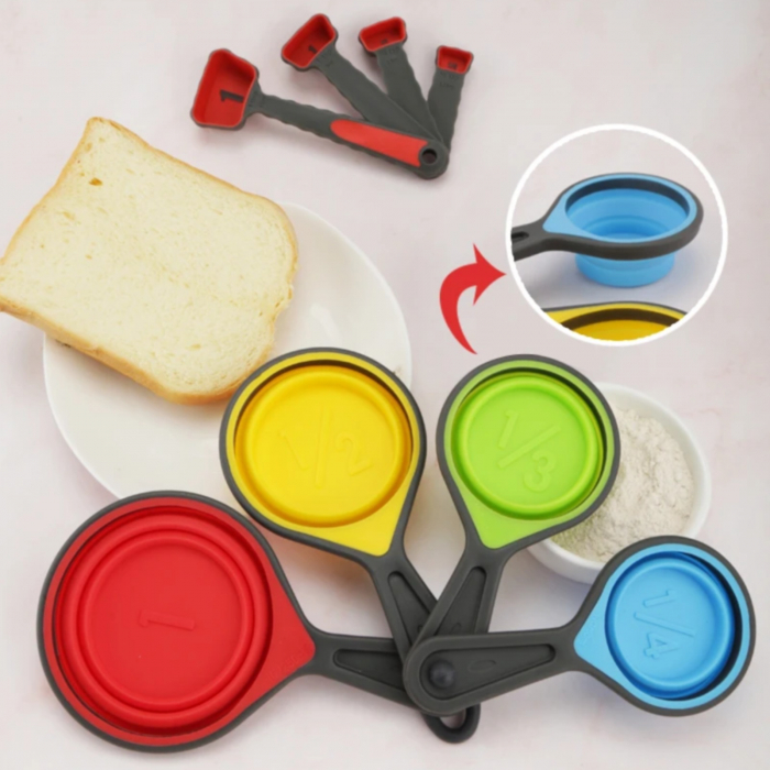 Set 8 cupe pliabile din silicon pentru masurat [5]