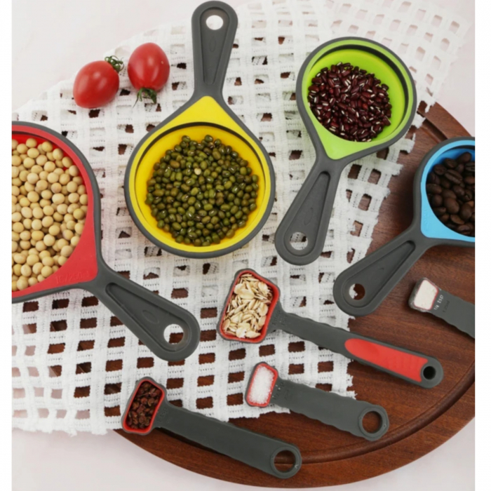 Set 8 cupe pliabile din silicon pentru masurat [4]