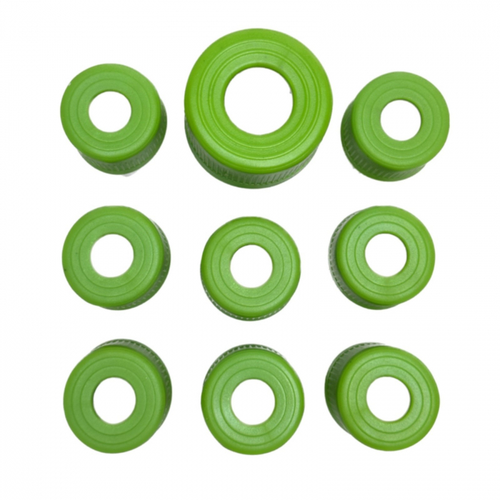 Set 9 forme pentru taiere legume si fructe, cutter fructe din inox, set decupare fructe, verde [3]