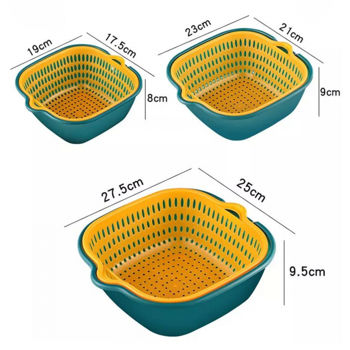 Set strecuratori din plastic, strecuratare fructe si legume [2]