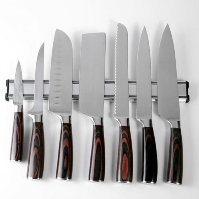 Suport magnetic din aluminiu Heinner pentru cutite, 61.5x4.5x1.9 cm [4]