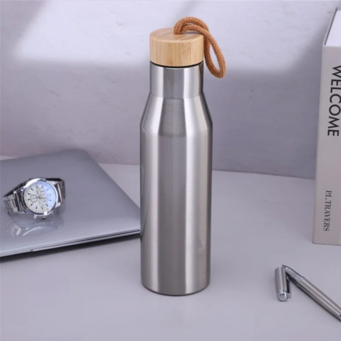 Termos inox cu capac din lemn, 500 ml [2]