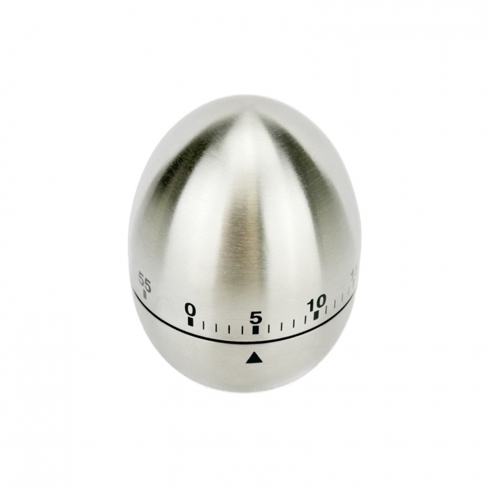 Timer inox in forma de ou, cronometru gatit, cronometru bucatarie cu alarma [3]