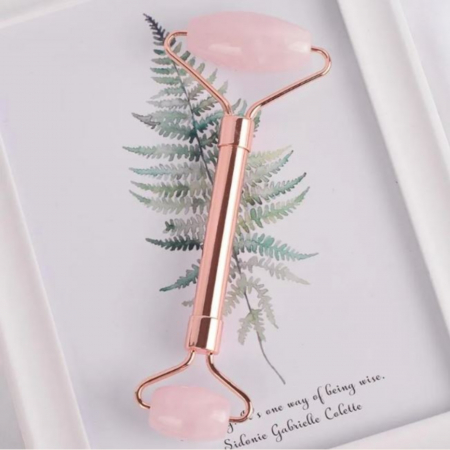 Truse manichiura si pedichiura - Jade Roller plus Gua Sha, rola de jad pentru fata, aparat pentru masaj facial si corporal, anti imbatranire, maner din metal rezistent la rupere