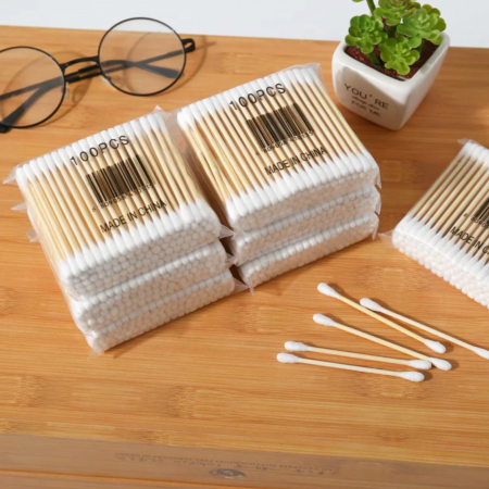 100 betisoare urechi, eco friendly, bambus si bumbac [3]