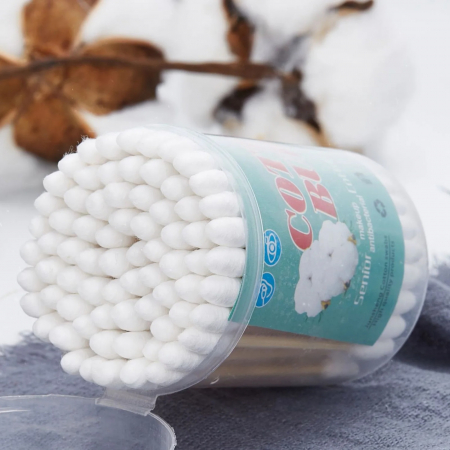 Betisoare urechi - 100 betisoare urechi, eco friendly, bambus si bumbac