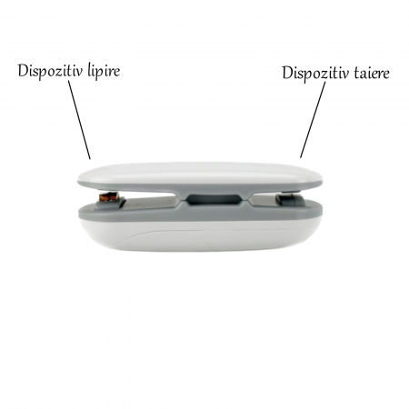 Aparat de sigilat pungi cu carlig de agatare si taietor, mini sigilator pungi, dispozitiv de lipit pungi [4]