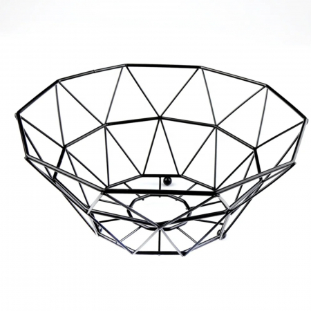 Cos fructe, metal , negru, 27.5 x 27.5 x 12cm [1]