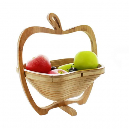 Accesorii bucatarie - Cos pliabil pentru fructe, cos in forma de mar